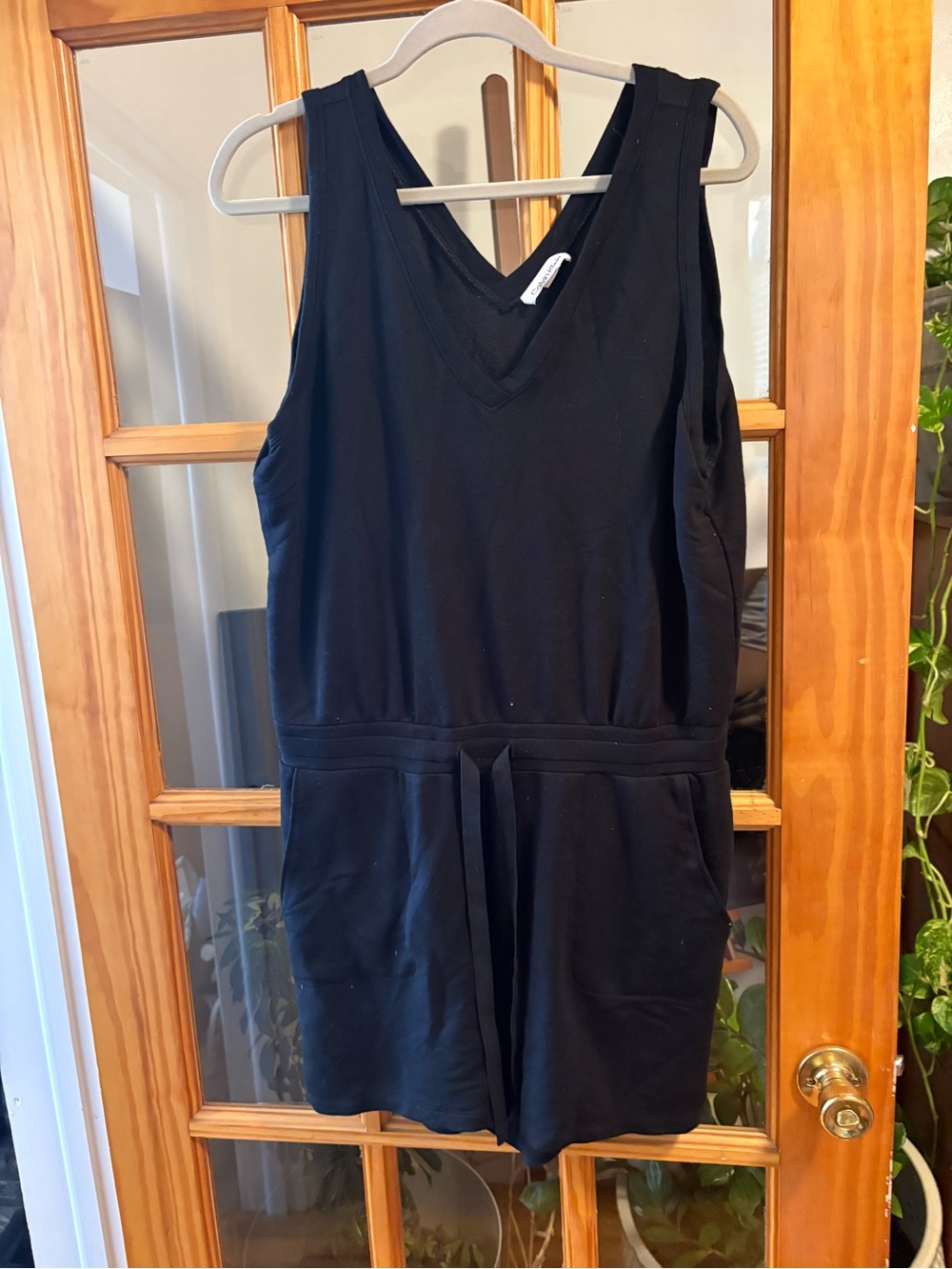 Calvin Klein Black Sleeveless V-Neck Top
